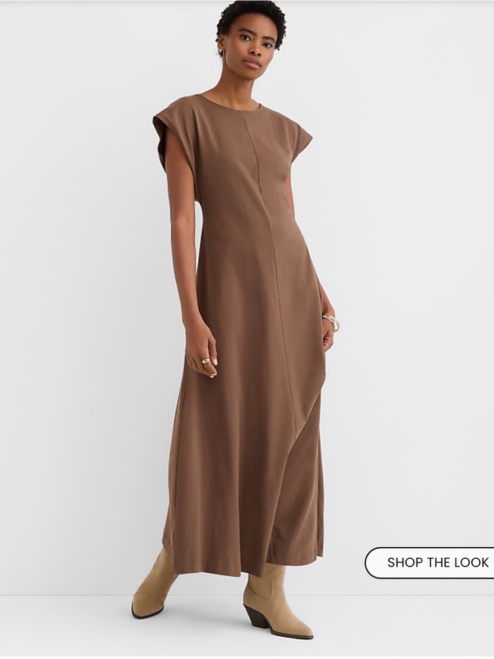 LOFT Seamed Sheath Maxi Dress M NWT